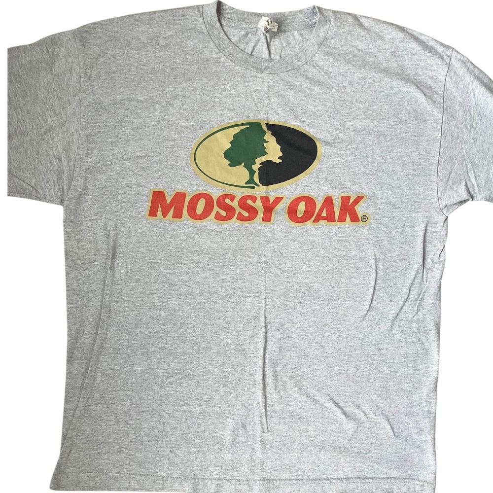 Mens XL Gray Mossy Oak Tee